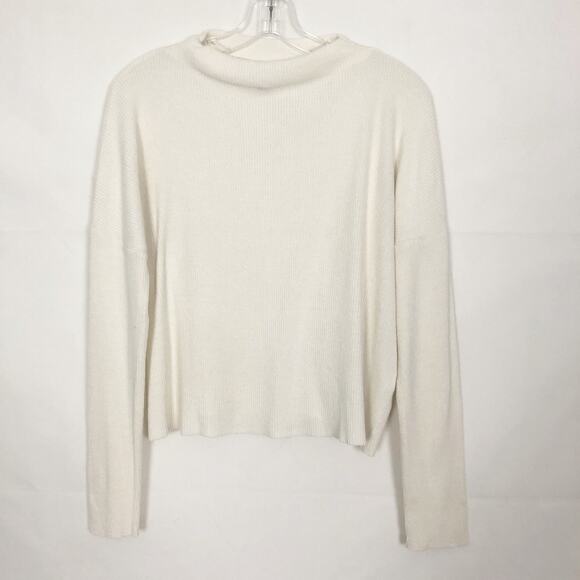 Lucky Brand Sweaters - Lucky Brand High Neck Crop Top Cream Size XS
